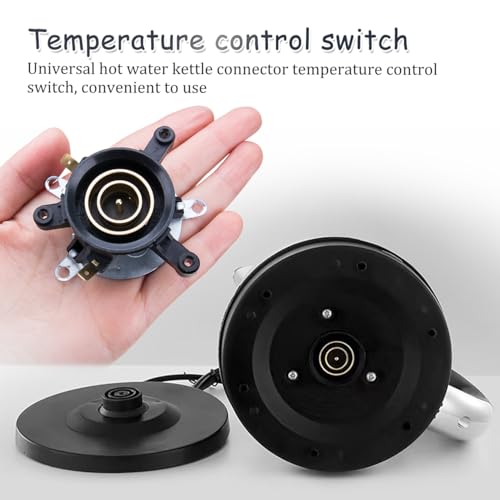 ZORZA 3Sets Universal Electric Kettle Thermostat Switch Connector Temperature Control Base Coupler Replacement Part for Home Kitchen Appliance Kettle Repair Accessories