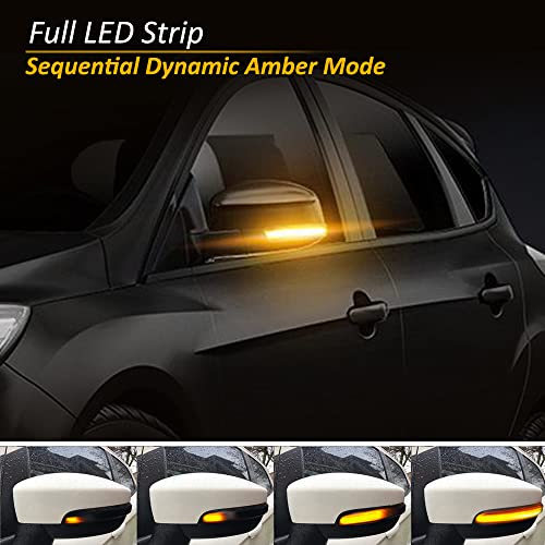 D-Lumina Smoked Lens Side Mirror Marker Light Sequential Amber Compatible with 2013-2018 Fo-rd Kuga Escape Ecosports, 2012-2018 Focus ST RS, 2013-2017 C-Max, Side Marker Blinker Turn Signal Light by D-Lumina - Image 3