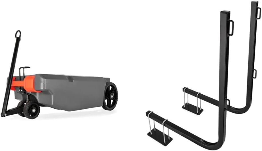 Camco Rhino 36-Gallon Portable Camper/RV Tote Tank + Cover | Includes Steerable Wheels, Tow Bar, Sewer Hose & More Accessories