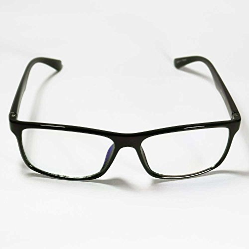 HornetTek BLK104 Computer & Gaming Glasses with Blue Light Protection & UV Filter Eyewear Light Weight Frame with Crystal Lens