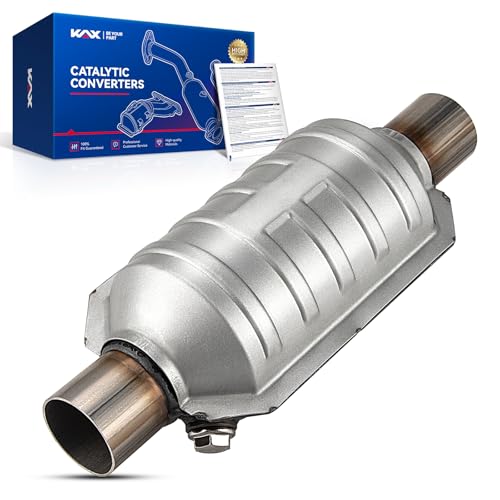 2“ 1pc Catalytic Converter Fit for 2 Inch Inlet/Outlet Universal，Automotive Replacement Catalytic Converters