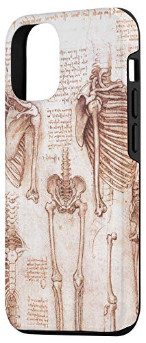 Iphone 12/12 Pro Human Anatomy Study Of Skeletons By Leonardo Da Vinci Case #TOP1