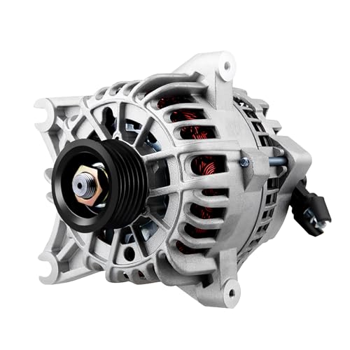 SCITOO High Output Alternator Alternators 8318 8443 110A S6 Fit for Ford Expedition for Lincoln Navigator 5.4L 2005 2006 4L3Z10346BA 12V 110Amp CW 6-Groove Pulley AFD0110 113780 4L3U-10300-BA