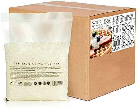 Sephra Belgian Waffle Mix, 30lb case. Just add water! Vegan, Nut Free and Kosher Dairy. For delicious Belgian Waffles for breakfast, lunch and dinner, every time.