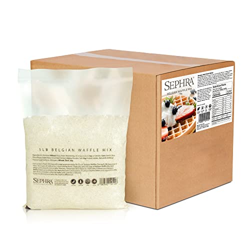 Sephra Belgian Waffle Mix, 30Lb Case. Just Add Water! Vegan, Nut Free And Kosher Dairy. For Delicious Belgian Waffles For Breakfast, Lunch And Dinner, Every Time. #TOP30