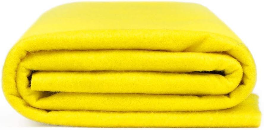 Valentina Textile Inc Felt Fabric by The Yard - 72" Wide & 1.6mm Thick Acrylic Felt - Soft and Durable Felt Fabric for DIY Arts & Crafts, Decorations and More(1 Yard,Neon Yellow)