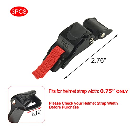 image for Cosmos Pack of 3 Bike Helmet Speed Clip Bicycle Helmet Quick Release B