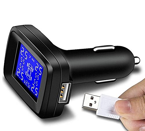 TKSE - TKSE TPMS Système de contrôle de la pression des pneus sans fil TPMS LCD + 4 capteurs internes