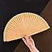 Imagen de H.U.S.L Home Universal® Abanicos Madera Españoles Artesanales con Tela Lisa 23cm
