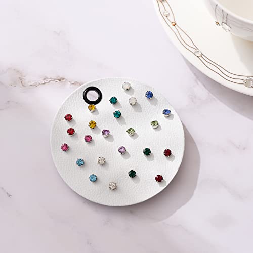 Aboutdaisy 12 Pairs Acrylic Stud Set Earrings For Women, Diverse Colorful Hypoallergenic Birthstone Fashion Jewelry For Special Moments Christmas Valentines Mother's Day Gift #TOP4