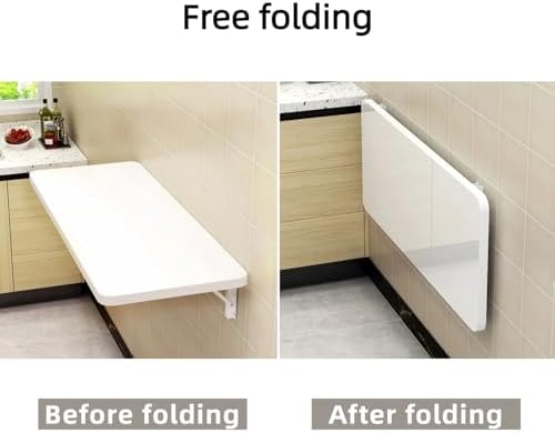 Foldable Workbench - Space-Saving Hanging Desk, Versatile Dining Table, Easy to Install & Clean, Ideal for Home Office, Computer Workstation, Study & Craft Projects