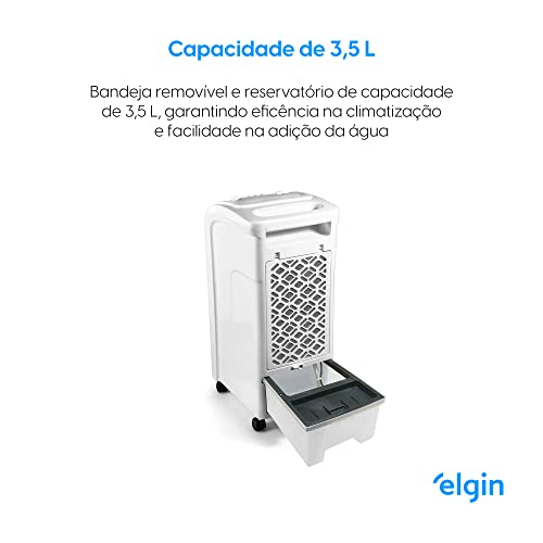 Climatizador de Ar Portátil Smart 3 em 1 Elgin Branco 3,5 Litros 220V - Climatiza, ventila e ioniza
