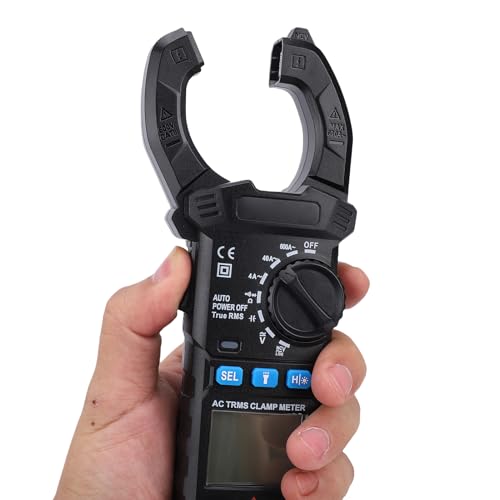 Fabater Pinza Amperimétrica Digital True RMS Retroiluminada de 600 A para Electricistas y Profesionales