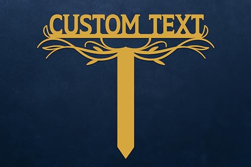 Custom Metal Text Garden Stake, Personalized Garden Sign, Garden Marker, Outdoor Sign, Steel Yard Art, Lawn Garden Art, Garden Sign on Stakes, Personalized Garden Signs for Outside, Housewarming Gift