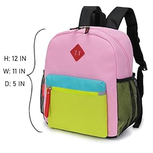 HawLander Preschool Backpack for Toddler Girls, Kids School Bag, Ages 3 to 7 years old, Mini, Pink Yellow HawLander Preschool Backpack for Toddler Girls Kids School Bag Ages 3 to 7 years old Mini Pink Yellow