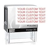 Custom Self-Inking Stamp - Up to 5 Lines - 5 Color Choices