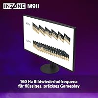 Sony INZONE M9II 27" 4K Ultra HD PC Gaming Monitor: 2160p Auflösung - 160Hz Bildwiederholfrequenz - 1ms GTG - DCI-P3 95% Spektrum - Full Array LED - G-Sync - Adaptive Sync - VRR, Schwarz – Ansicht 9