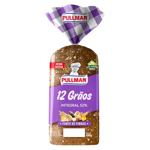Pão Pullman 100% Integral 12 Grãos - - 450 g