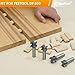 SpeTool Carbide Router Bit 1/2 Shank Compatible with Festool Domino Joiner, 6mm Domino Tenon Cutters for Woodworking