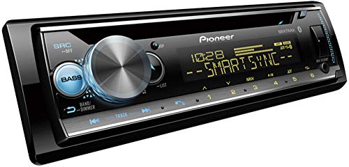 Pioneer Deh-S5200Bt Single Din Cd In-Dash Receiver With Mixtrax, Built-In Bluetooth, And Color Customization + Magnet Phone Holder #TOP1