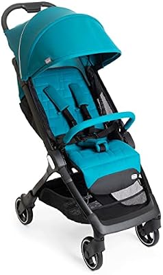 Chicco WE Silla de Paseo 0 Meses-22 Kg, Plegado fácil con una mano, Carrito Bebe, Cómoda de viajar, Equipaje de mano, Reclinable, Capota y Cubierta para Lluvia, incluye saco de transporte, Azul