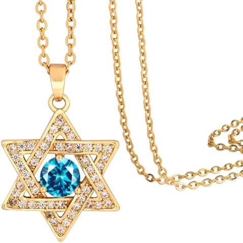 Ciondolo pendente stella di David in oro bianco 18kt, con - Catawiki