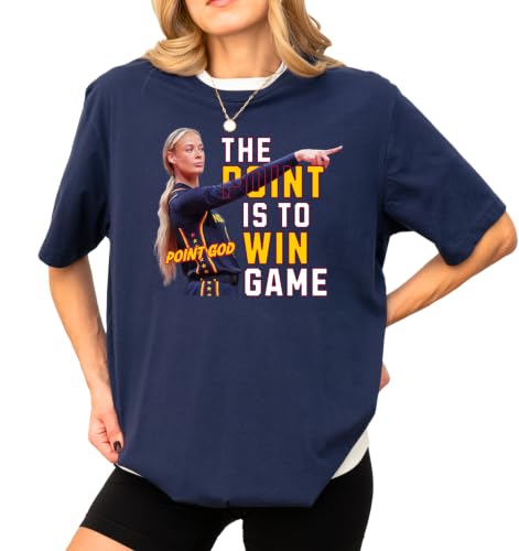 Sophie Cunningham Point God Unisex T-Shirt | Indiana Basketball #8 Tee | Fan Gift for Men & Women Navy