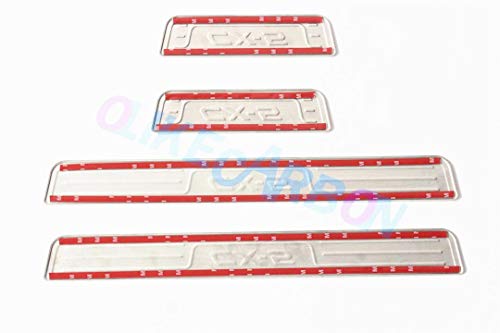 Olike For Mazda Cx-5 Cx5 2013-2016 Door Sill Scuff Plate Guard Sills Protector Trim (B) #TOP4