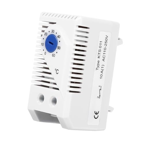 Thermostat, 0-60℃ Einstellbarer Mechanisches Thermostat Elektrischer Temperaturregler Schalter (KTS011)