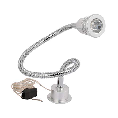 Aexit DC 12V Lighting fixtures and controls 3W Aluminum 360 Degree Flexible LED Wall Lamp Light