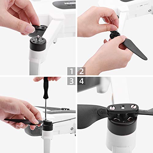 Qklyxr Accesorios de hélices, accesorios for cuadricóptero, cubierta protectora protección hélice, for Hubsan Zino H117s Hélice para dron de carreras FPV(White guard-props) - imagen 8