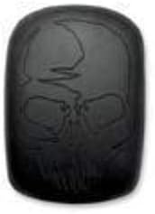 301VSE Black Small Skull Embroidery Pad