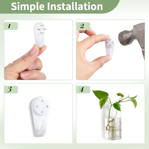 Miniatura 5 de Nuptio 4 Piezas De Vidrio De Cristal Colgante De Pared Florero Maceta Terrario Contenedor Maceta