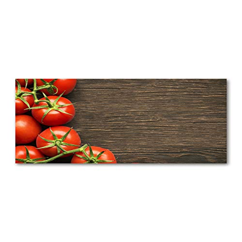 Dosseret en verre Tulup 125x50cm fond de hotte rouge pour cuisine moderne