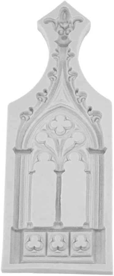 ヨーロッパ教会ドア窓シリコーンケーキデコレーションツールキャンディケーキモールドフォンダンチョコレート石鹸キャンドル型ベーキング