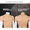 LKYLVEE Combinaison Musculaire en Silicone réaliste Plaque de Poitrine Masculine Faux abdominaux Poitrine pour Le Cosplay,Flesh,50cm #3