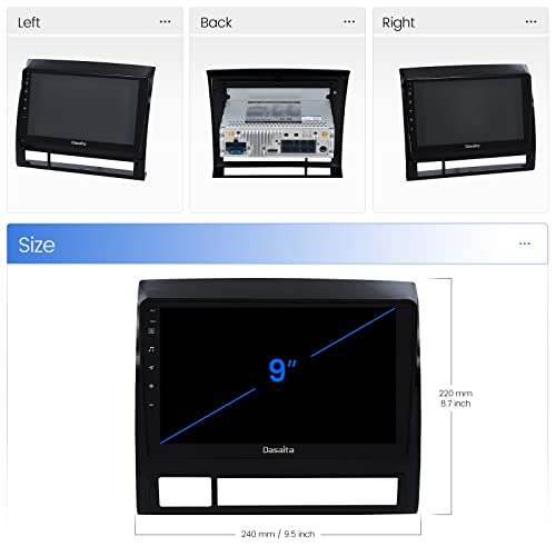 Dasaita 9" Android 11 Car Radio For Toyota Tacoma 2005-2013 Bluetooth 5.0 Stereo Gps Navigation Multimedia Player Hexa Core 4G 64G Px6 Dsp Android Auto Wireless Carplay 1280X720 Hd #TOP5