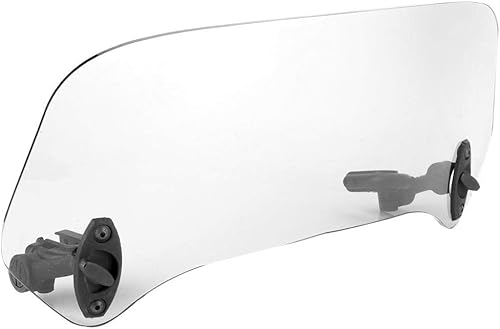 Miniatura 3 de Deflector de aire universal para parabrisas de motocicleta ajustable para mayor comodidad y compatibilidad, Transparente, Ajustable