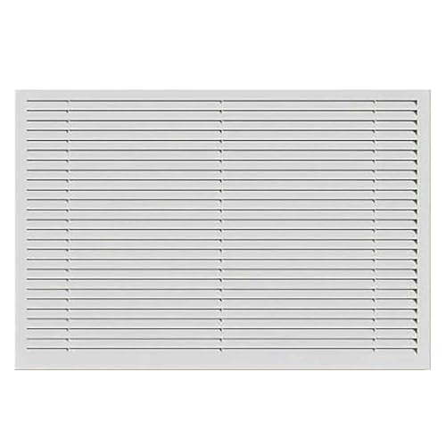 GBPLDMAQ Tapa Radiadores Calefaccion, Cubreradiador Metálica para Calefactor de Ventilación de Conductos de Pared con Soporte de Estampado Mecánico, Diseño de Rejilla(White,60x150cm/24x59in)