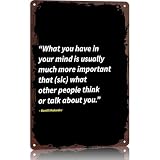 Daniil Medvedev quotes - Funny Metal Sign 8x12 Inch, Inspirational Quote Style Aluminum Wall Decor for Office, Home, Bedroom, Living Room, Study Room