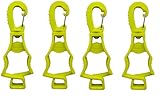 Seibertron Patented Glove Clips, Work Gloves Grabber Holder Clip to Pants, Hunters gear clips and hiking gear, Outdoor Accessories 4 Pieces Fluorescent Yellow