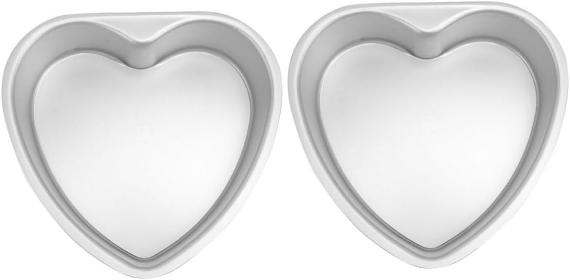 2Pcs Heart Shaped Cake Mold Deep Cheesecake Pans for Baking Cake Rings for Home Professional Use for DIY