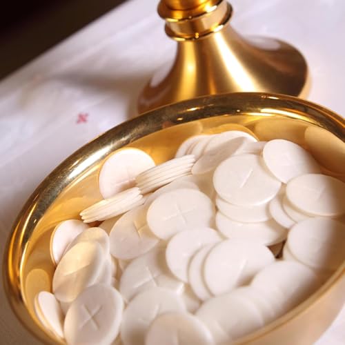 Altar Bread 1 1/8\" White Cross Design 100 Communion Hosts - Thumbnail 4