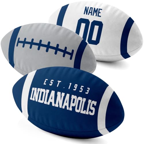 Image of ANTKING Indianapolis Throw Pillow Custom Name Number for Men Boy Gifts | Personalized Gift for Youth for Birthday Christmas