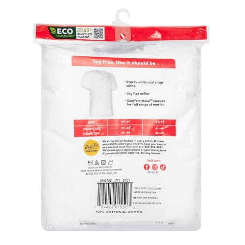 Image of Fruit of The Loom Boys' Eversoft Cotton Undershirts, T Shirts & Tank Tops
