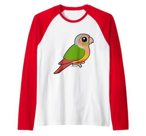 Cute Cartoon Pineapple Green-cheeked Conure Birdorable Bird Raglan Baseball Tee
