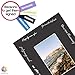 Mat Board Center, Pack of 5, 8x10 for 4x6 Black Photo Picture Mats - Acid Free, 4-ply Thickness, White Core - for Pictures, Photos, Framing