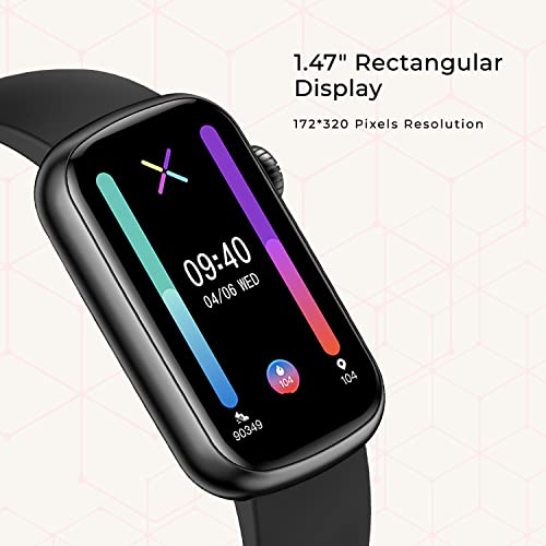 Image of Fire-Boltt Dawn Rectangle 1.47 inch Girls Smartwatch with Bigger Batter, Yoga, 172 * 320 Pixel Resolution, 360 Health Coverage
