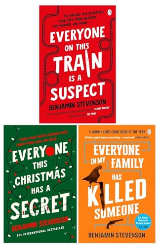 Benjamin Stevenson Collection 3 Books Set (Everyone In My Family Has Killed Someone, Everyone on this Train is a Suspect, Everyone This Christmas has a Secret)