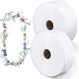 PerKoop 1000 ft Poly Tubing 2026 Graduation Candy Lei 2 Inch x 2 Roll Clear Tubing 2 Mil Poly Bag Making Kit for Packing Snacks and Small Play, DIY Graduation Wreaths